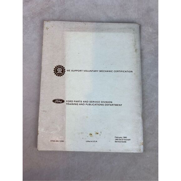 Vintage Ford 1982 Light Truck Econoline Bronco do-it-yourself service guide - Picture 8 of 8